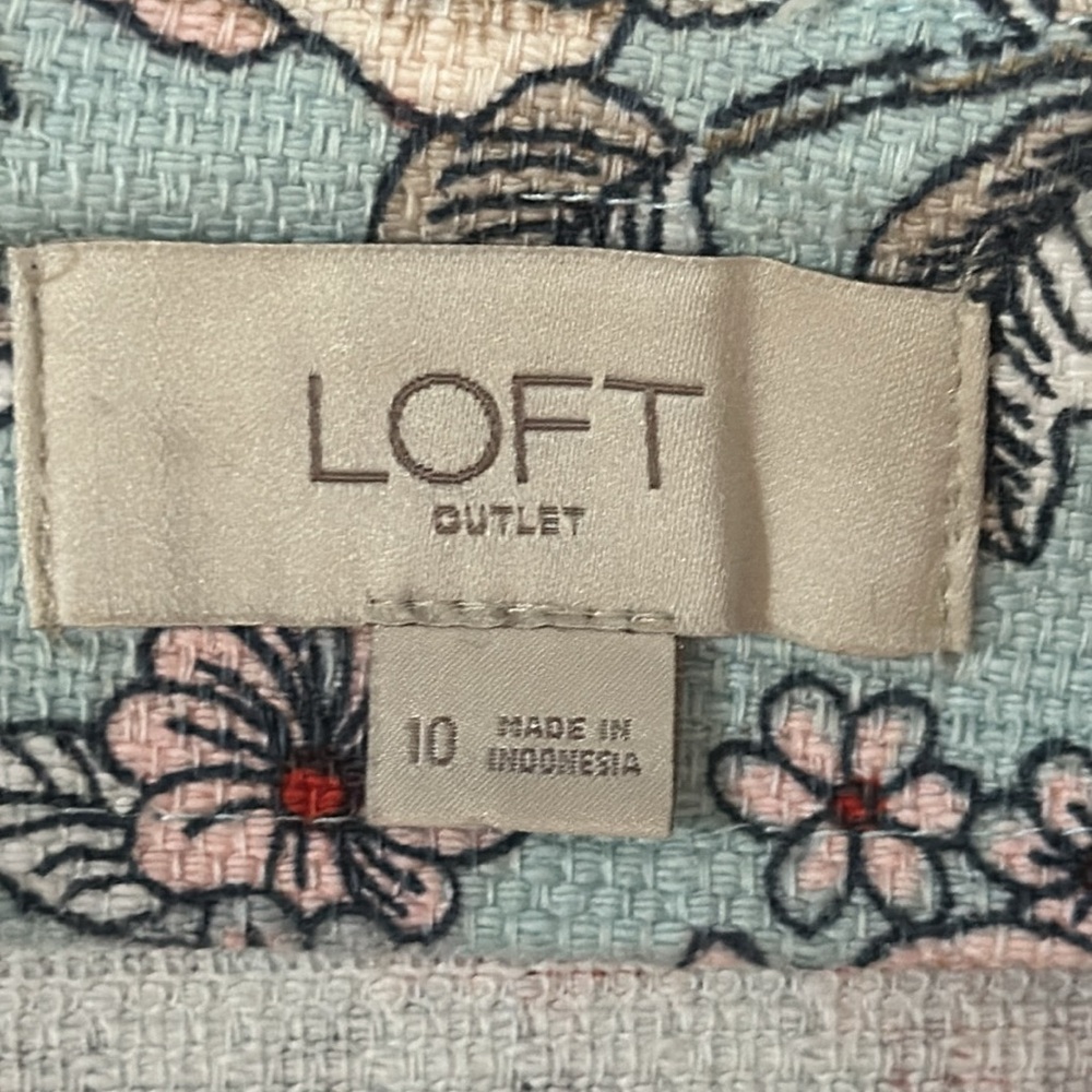 🎤🎉 Loft Floral Pencil Skirt Sz 10 - Picture 5 of 7